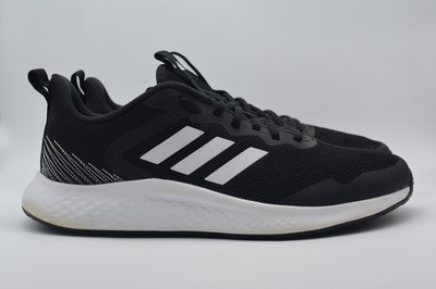 Adidas Fluidstreet Black & White Athletic Running Sneakers #FW1703, Mens Size 10
