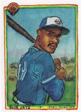FRED MCGRIFF TOPPS SHOEBOX TREASURES ANDY FRIEDMAN 1990 BOWMAN BLUE JAYS 12 2025