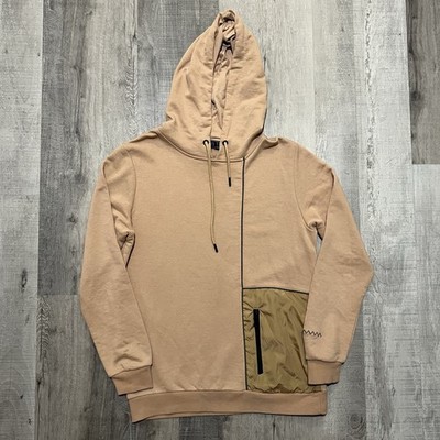 Sir Raymond Tailor Beige Hybrid Golf Pullover Hoodie Mens Large Blank Golfing