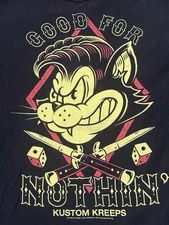 Kustom Kreeps T-shirt M  , excellent . Sourpuss Clothing. Tattoo, motorcycle EUC