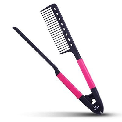 Herstyler Hair Straightening Comb - Straightener 1 Count (Pack of 1), Pink 
