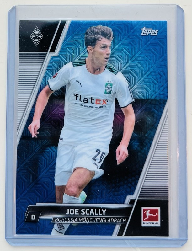 2022 Topps Bundesliga Blue Parallel /75 Joe Scally #82 Borussia Mönchengladbach