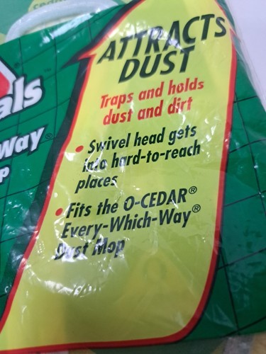O Cedar Every Which Way Cotton Dust Mop Refill 100% Cotton Yarn 1993 NOS USA - Picture 6 of 7