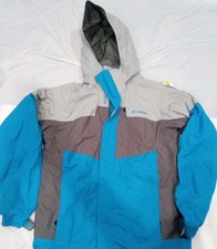 Columbia Blue/Gray Outer Shell Youth 18/20 Bugaboo Jacket Coat Omni Tech
