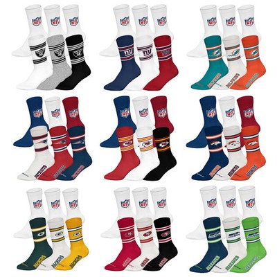 NFL Unisex Socken, 6er Pack - NFL Teams, 6Pack Crew Socks, Football, Logo, Ba...