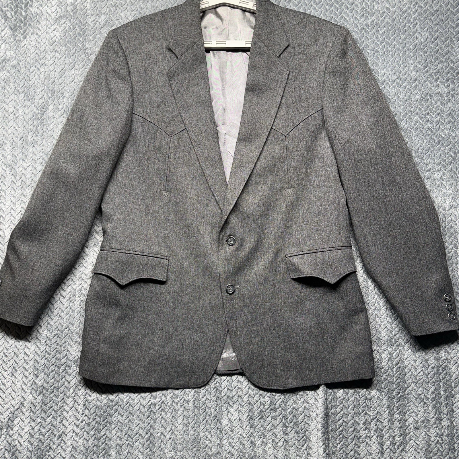 Vintage 90s Circle S Western Blazer Sport Coat Jacket 44R Made in USA