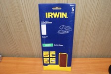 Irwin IW8083114 115 x 280 mm Sanding sheets 120G 5pk Universal plain paper 5 pk