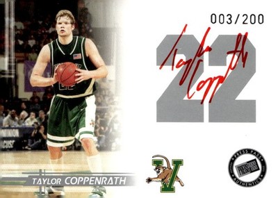TAYLOR COPPENRATH 2005 PRESS PASS **RED** ROOKIE on card RC AUTO /200  VERMONT
