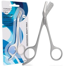 Eyebrow Scissors with Comb Stainless Steel Gifts for Men Women Stocking Stuffers