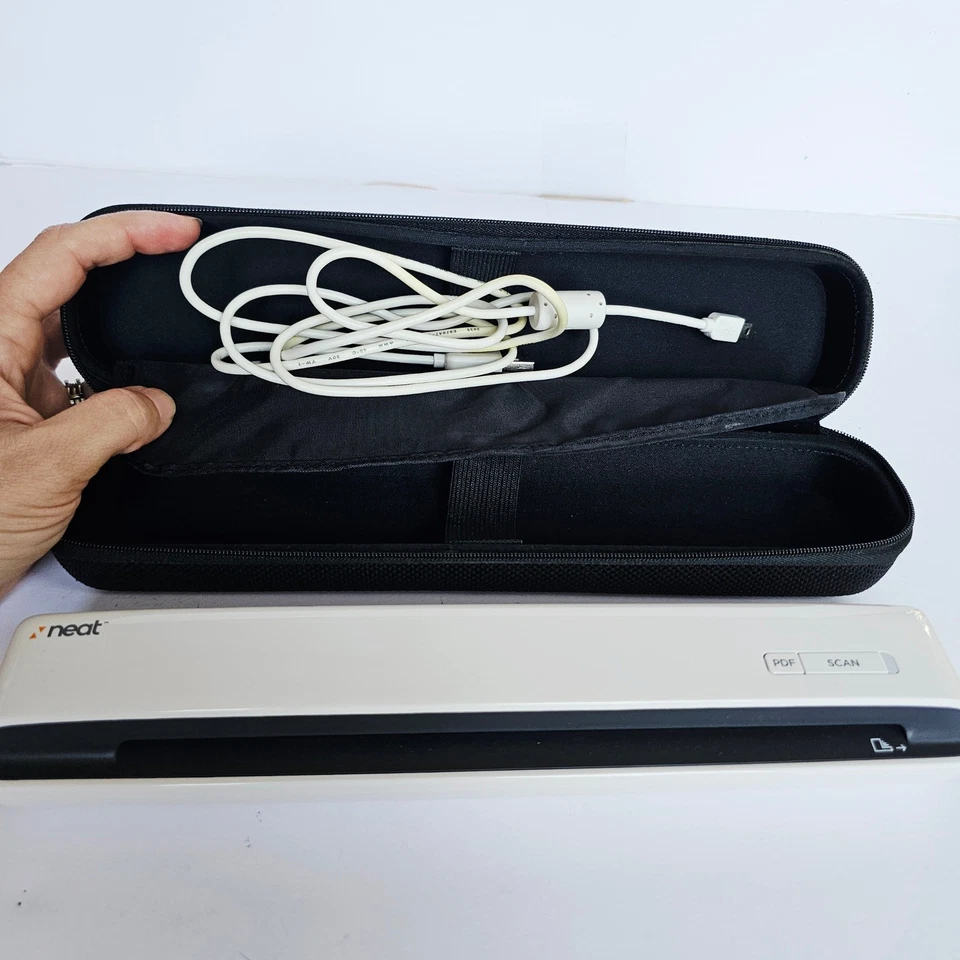 Neat Receipts Mobile Scanner NM-1000 with Case and Cables Organize Office 1431 - Image 4 of 4