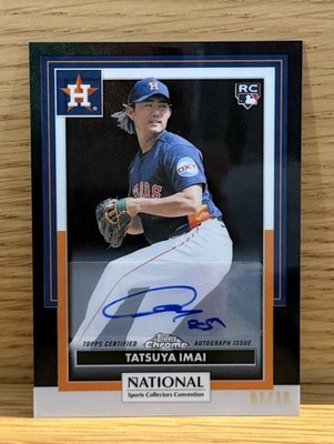 2026 Topps National Convention Black Auto MLB02 Tatsuya Imai (RC) 1/10