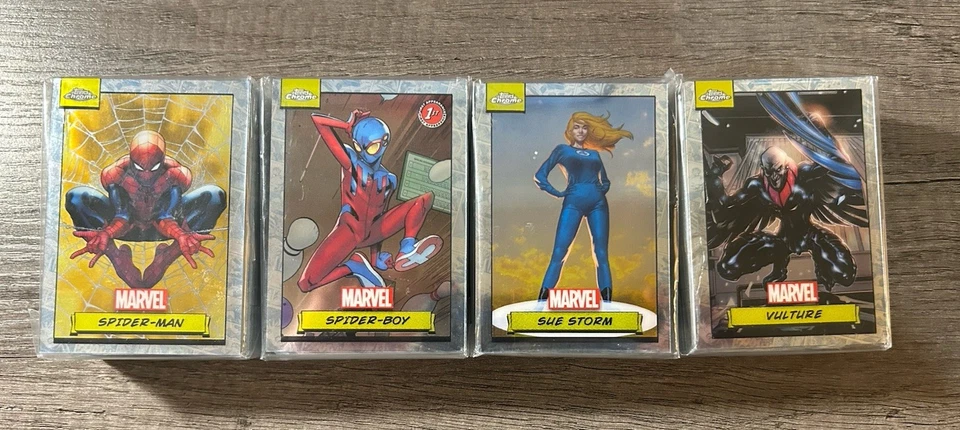 2024 TOPPS CHROME MARVEL COMPLETE BASE SET1-150 FULL SET150 BASE LOT150 - Image 2 of 2