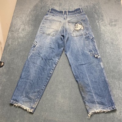Vintage Platinum FUBU Fat Albert Carpenter Jeans Mens 34 Blue Denim Medium Wash