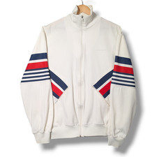 Vintage Adidas Ventex Track Top Mens XL White 80s Tracksuit Jacket Originals