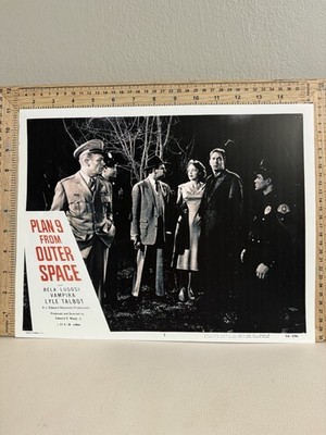 Poster Plan 9 From Outer Space1959 Lobby Card Bela Lugosi Ed Wood Vampira repro