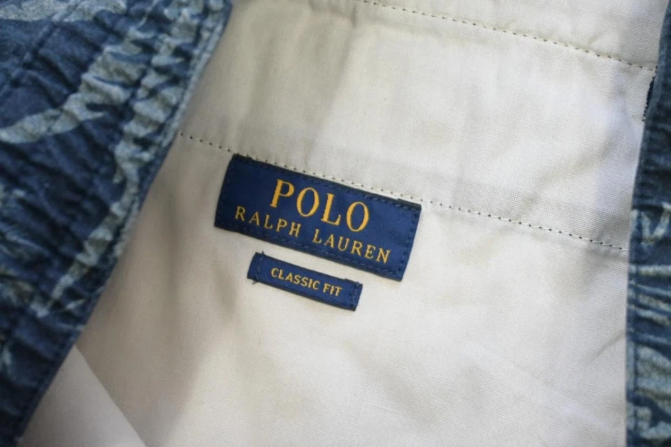 Pantalones Cortos Chinos Polo Ralph Lauren Caqui Cordones Florales 9" INS Para Hombres 2XB 2XL GRANDES Foto 4 de 4