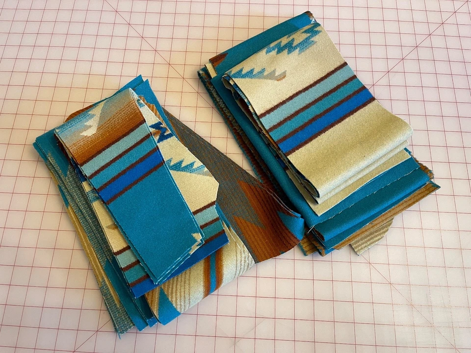 New Pendleton Wool blanket fabric remnants - Pagosa Springs - appx 2.4 lb - Image 3 of 4