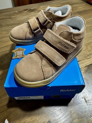 Richter Gr 25 Leder Velour Crepe Neu OVP Schuhe Kinder Stiefel Boots