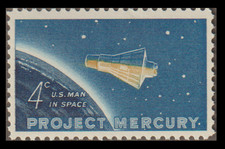 1962 EE. UU. MiNr 822 Project Mercury nuevo