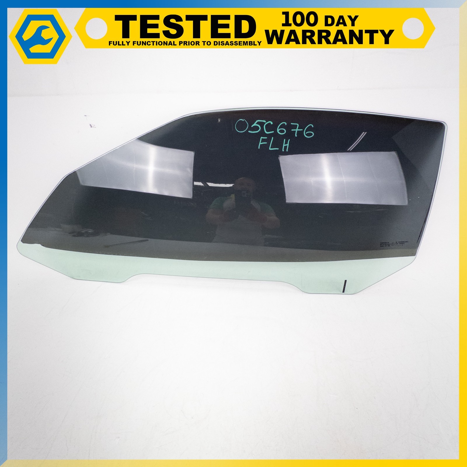 05-13 CHEVROLET CORVETTE C6 FRONT LEFT DRIVER SIDE DOOR WINDOW GLASS OEM