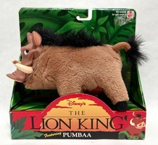 Disney The Lion King Pumbaa Plush Stuffed Animal Mattel 1994 New In Box NIB