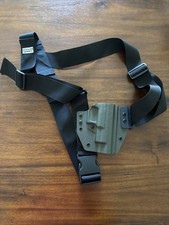 QuickLock Holster Chest Rig Hiking Running Hunting Conceal or Open Carry 10mm