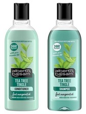 Image of Alberto Balsam  Tea Tree Tingle Shampoo 300ml & Conditioner 300ml 