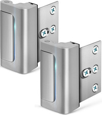 Home Security Door Lock, 2 Pack Childproof Door Reinforcement Lock with 3 Inch S