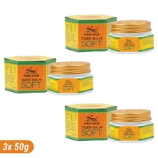 3x 50g Tiger Balm Soft Ointment Headaches Stuffy Nose Muscular Aches Relief