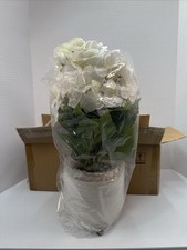 Artificial Flowers Double-Sided Real Touch Large Hydrangea Pink Silk Potted Fake