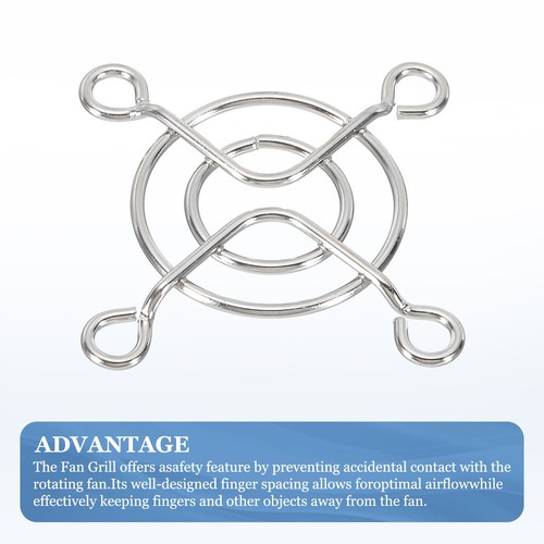 40mm Fan Finger Grill, 6 Pack 304 Stainless Steel Grill Protector for 40mm - Afbeelding 4 van 4