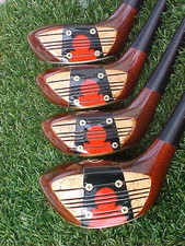 Macgregor Tourney MT M1W PERSIMMON Golf Clubs Woods Set Driver 2 3 4 w New Grips