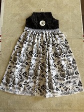 Pumpkin Fall Hanging Kitchen Hand Towel Decor Gift Handmade cotton black white