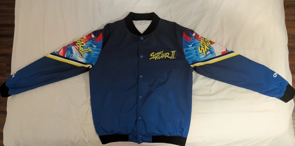 Chaqueta Street Fighter 2 Retro Personaje Fanimation Línea Tiza Foto 4 de 4