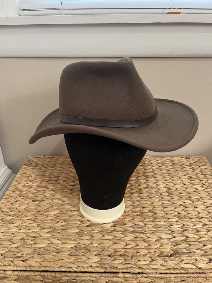 Auténtico sombrero Dorfman Pacific Co hecho a mano Scala 3” ala fieltro de lana Foto 2 de 4