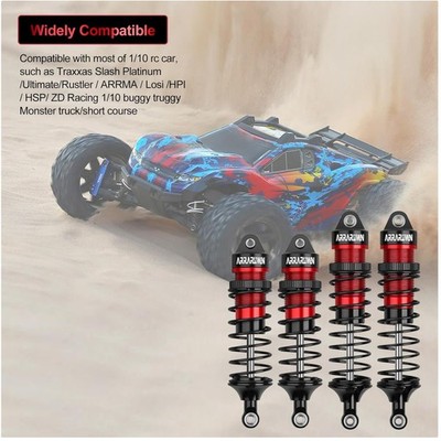 1/10 RC Car Shocks Front & Rear Set - Traxxas Slash/Rustler