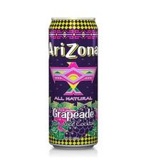 Arizona Grapeade All Natural Fruit Juice Cocktail | 22oz ( 24 pack of cans)