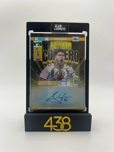 Antonio Cordero Club Legacyz Icons 3 Comic Book On Card Autograph 24/75 Football