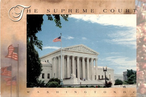 U.S. Supreme Court Building, Washington D.C., Library of Congress, Postcard