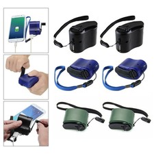 2 Stück USB Handkurbel Ladegerät Perfekte Dynamolösung für Outdoor Ladebedar