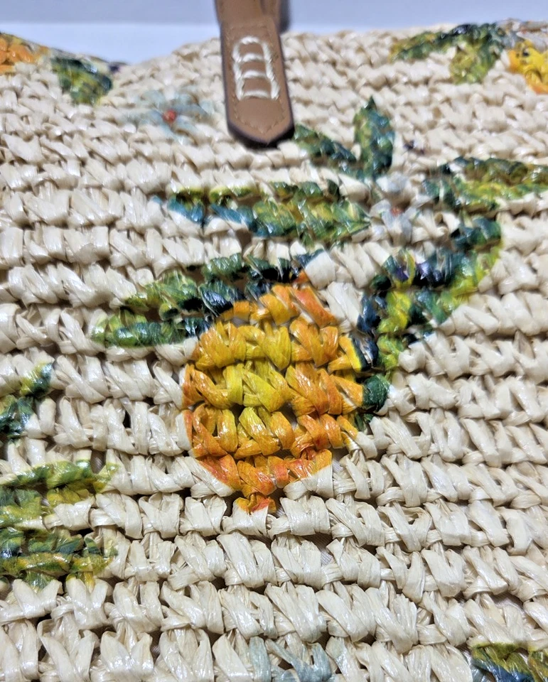 Bolsa de férias Style & Co ombro limão palha praia 19" x 15" - Imagem 4 de 4