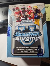 2025 Bowman University Chrome Football  Blaster Box  Mendoza Rookie? Loaded W RC