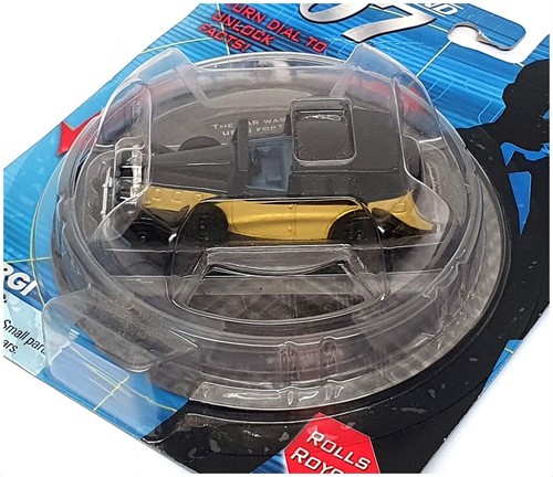 Corgi 9cm Long TY95609 - James Bond 007 Rolls Royce (Goldfinger) - Black/Yellow - Picture 5 of 5