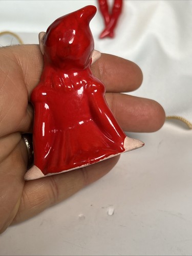 Pair of Gilner Pixie Elf Christmas Ceramic Figurine 1950s MCM Vintage Decor 10 - Picture 6 of 14