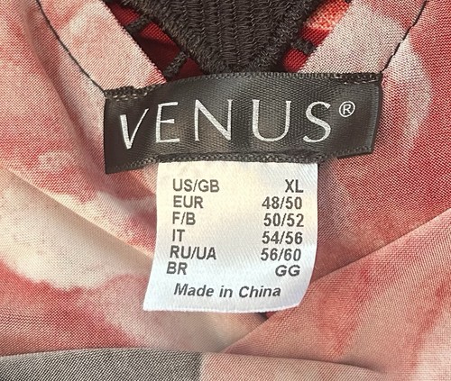 Venus ladies size XL maxi dress with large red rose print. - Picture 11 of 11