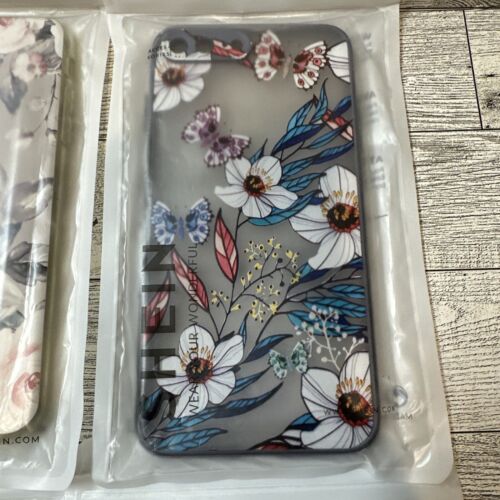 SHEIN iPhone 8 Plus Cases (Set of 4) Flowers Butterflies - Picture 3 of 5
