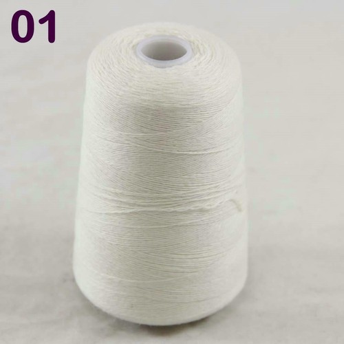 Sale Luxurious 100g Mongolian Cashmere Knitting Sweater Cone Yarn 01 White - Picture 1 of 20