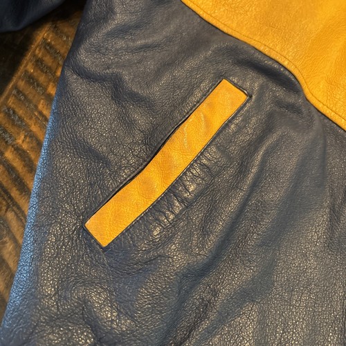 VINTAGE 80's NOTRE DAME FIGHTIN' IRISH EXCELLED LEATHER JACKET LARGE RARE! Below - Picture 8 of 11