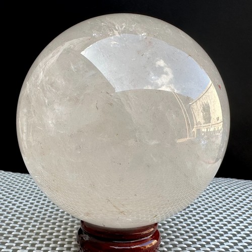 1710G Natural white crystal transparent quartz crystal ball repair- - Foto 8 di 24