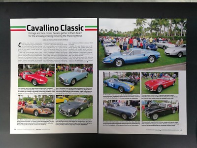 Ferrari Palm Beach Concours - Original 2 Page Full Color 2015 Article 